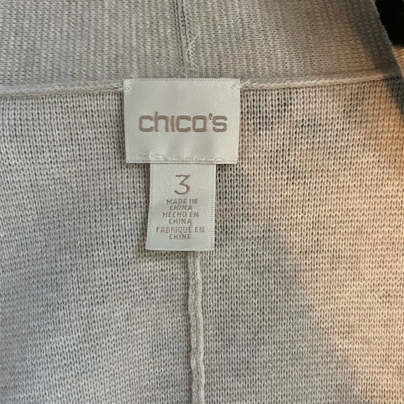 Chicos Woman’s Leopard Print Sweater in Sz 3 in gently used condition - Picture 3 of 7